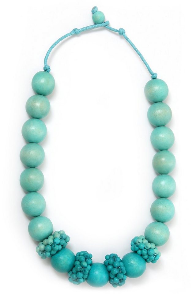 COLLEZIONE ALESSANDRO Kette mit Anhänger Letizia, mit Holzkugeln von COLLEZIONE ALESSANDRO