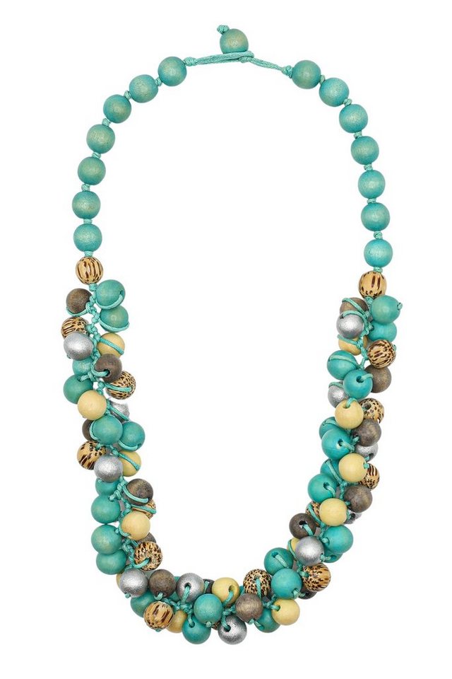 COLLEZIONE ALESSANDRO Kette mit Anhänger Manila, Holzperlen in verschiedenen Farben von COLLEZIONE ALESSANDRO