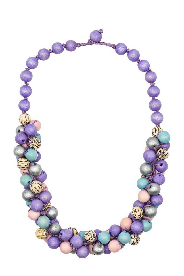 COLLEZIONE ALESSANDRO Kette mit Anhänger Manila, Holzperlen in verschiedenen Farben von COLLEZIONE ALESSANDRO