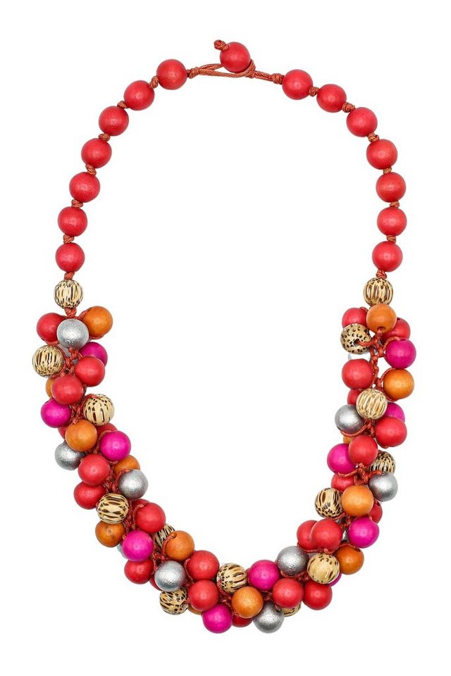 COLLEZIONE ALESSANDRO Kette mit Anhänger Manila, Holzperlen in verschiedenen Farben von COLLEZIONE ALESSANDRO