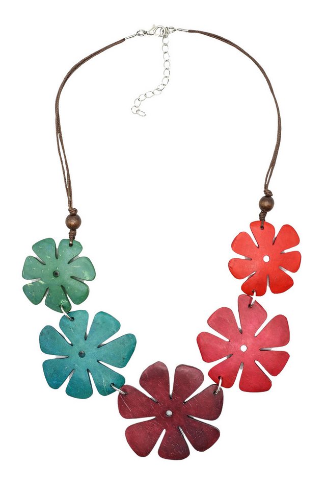 COLLEZIONE ALESSANDRO Kette mit Anhänger Mayari, mit Holzblüten in verschiedenen Größen COLLEZIONE ALESSANDRO Kette mit Anhänger Mayari, mit Holzblüten in verschiedenen Größen von COLLEZIONE ALESSANDRO