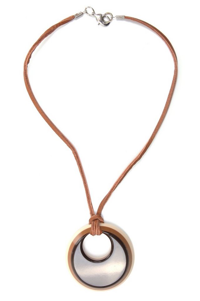 COLLEZIONE ALESSANDRO Kette mit Anhänger Mina, mit hochwertigem Kunststoffanhänger von COLLEZIONE ALESSANDRO