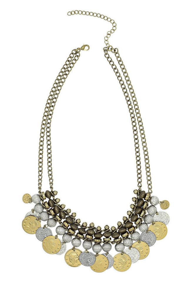 COLLEZIONE ALESSANDRO Kette mit Anhänger Münzmagie, mit Ethno-Antikem Look von COLLEZIONE ALESSANDRO