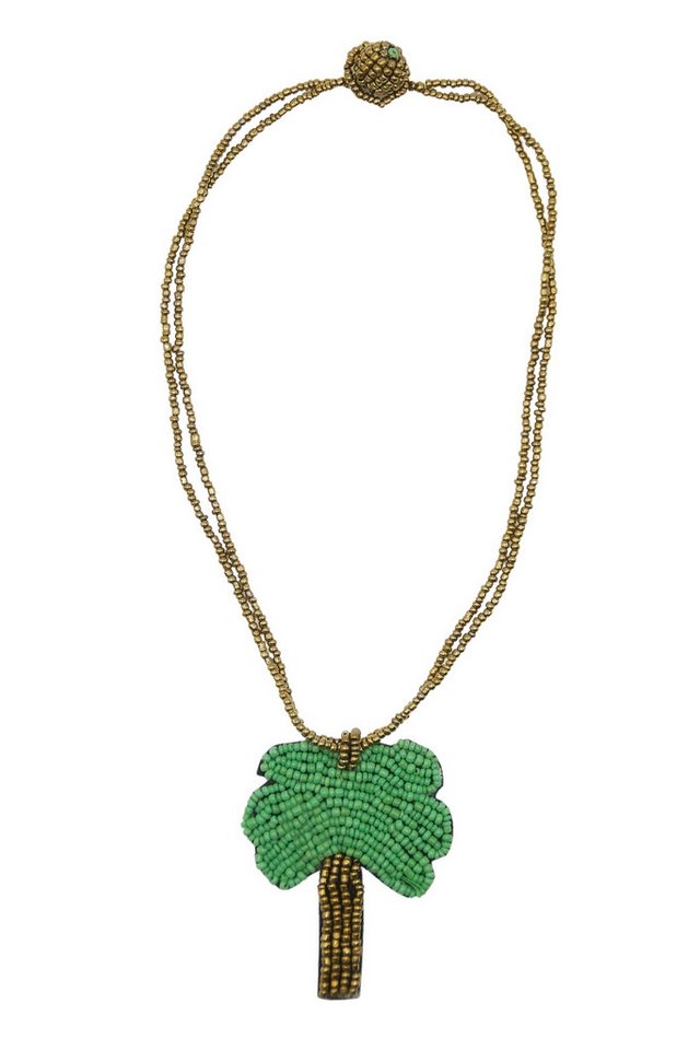 COLLEZIONE ALESSANDRO Kette mit Anhänger Palmtree, mit echten Glasperlen von COLLEZIONE ALESSANDRO