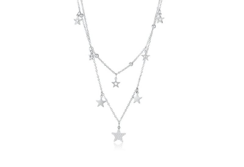 COLLEZIONE ALESSANDRO Kette mit Anhänger Stella, mit kleinen Glassteinen von COLLEZIONE ALESSANDRO