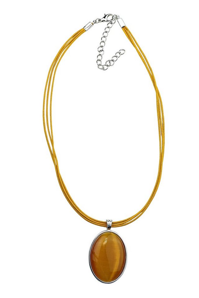 COLLEZIONE ALESSANDRO Kette mit Anhänger Stone, ovaler Anhänger von COLLEZIONE ALESSANDRO