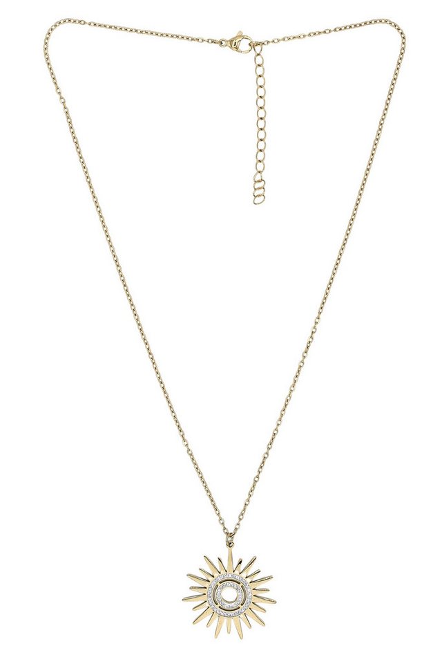 COLLEZIONE ALESSANDRO Kette mit Anhänger Sun Glow, filigrane Sonne mit Strasssteinen COLLEZIONE ALESSANDRO Kette mit Anhänger Sun Glow, filigrane Sonne mit Strasssteinen von COLLEZIONE ALESSANDRO