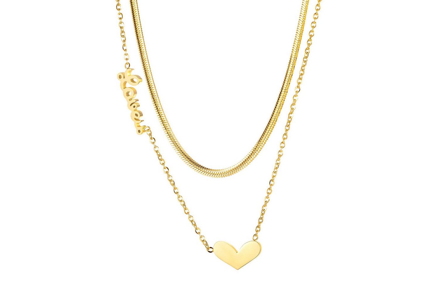 COLLEZIONE ALESSANDRO Kette mit Anhänger Sweet Heart, zweirehige Kette von COLLEZIONE ALESSANDRO