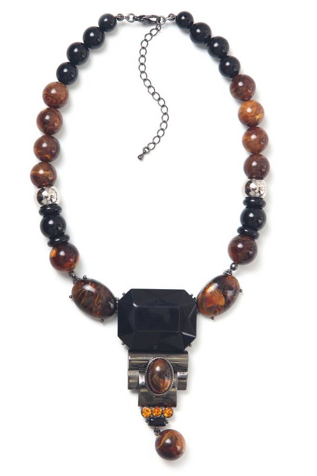 COLLEZIONE ALESSANDRO Kreuzkette Tobia, mit drei Glassteinen von COLLEZIONE ALESSANDRO