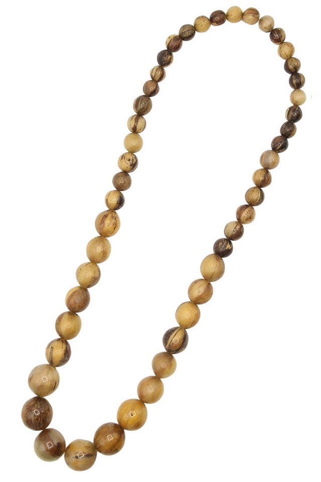 COLLEZIONE ALESSANDRO Lange Kette Ambra, mit Bananenblättern umwickelt von COLLEZIONE ALESSANDRO