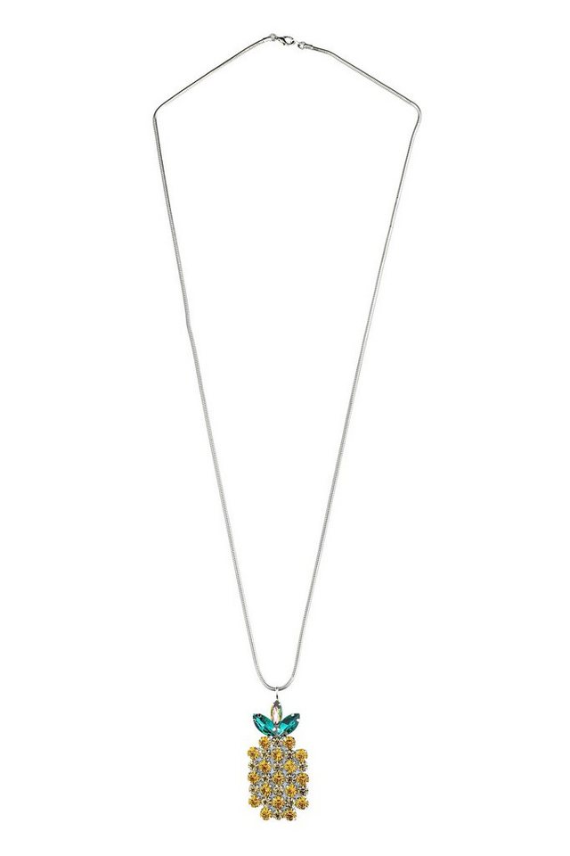COLLEZIONE ALESSANDRO Lange Kette Ananas, mit großem Anhänger in Form einer Ananas von COLLEZIONE ALESSANDRO