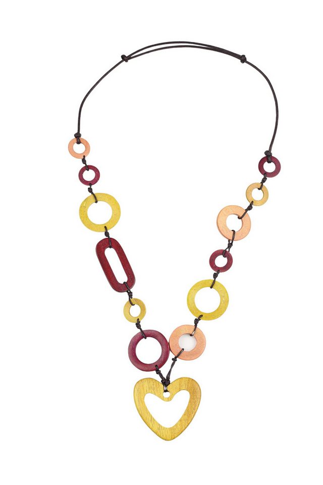 COLLEZIONE ALESSANDRO Lange Kette Baguio, aus echtem Holz von COLLEZIONE ALESSANDRO