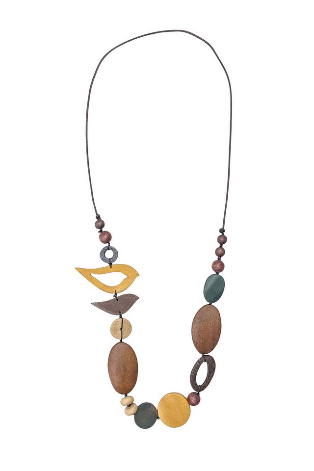 COLLEZIONE ALESSANDRO Lange Kette Birds, aus Holzperlen in verschiedenen Farben und Formen von COLLEZIONE ALESSANDRO