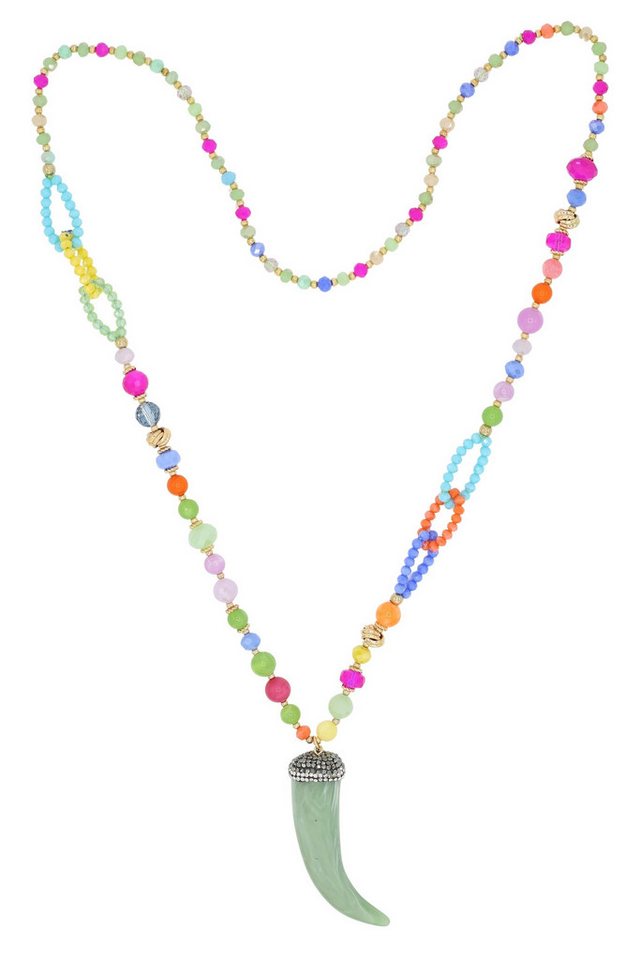 COLLEZIONE ALESSANDRO Lange Kette Boho Bite, Statement Piece in multicolor von COLLEZIONE ALESSANDRO