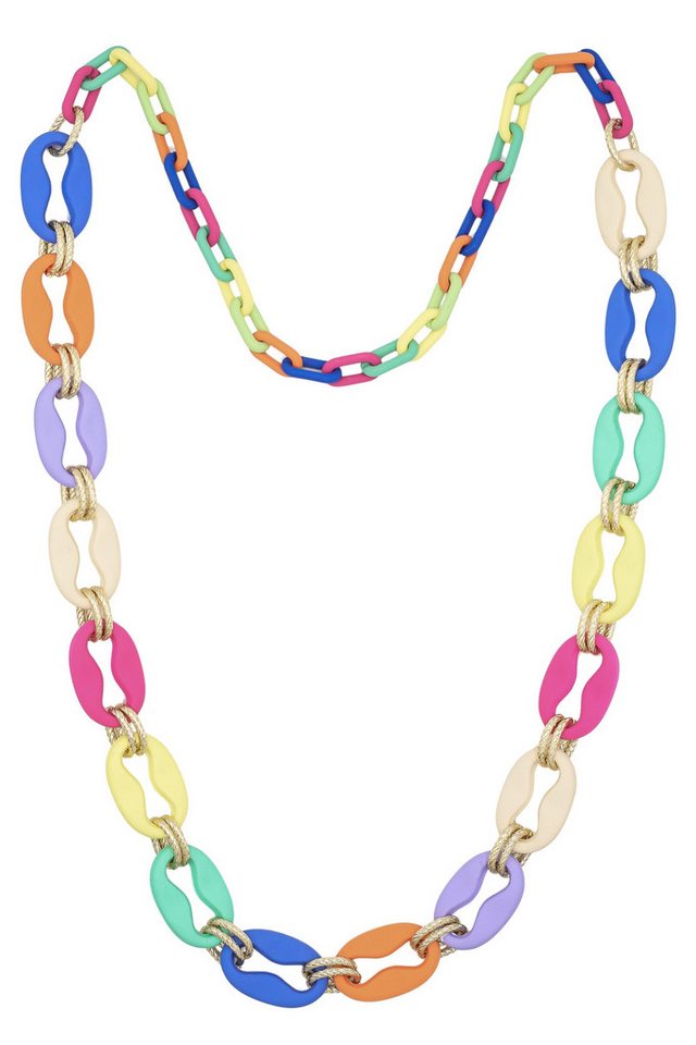 COLLEZIONE ALESSANDRO Lange Kette Candy Loop, bunte Gliederkette von COLLEZIONE ALESSANDRO