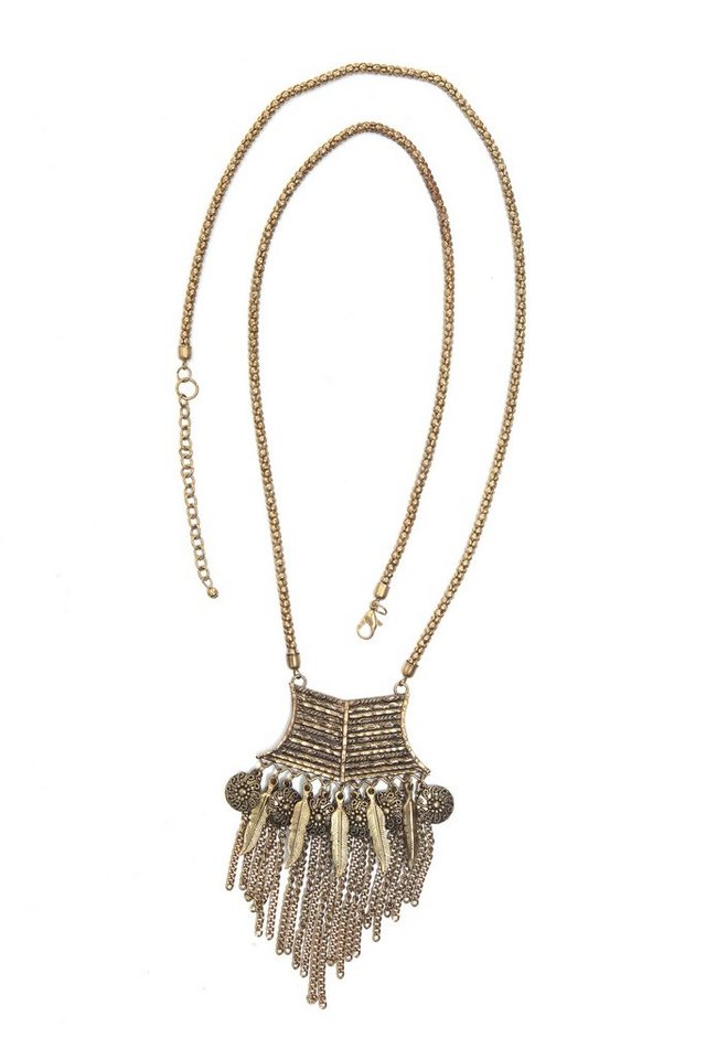 COLLEZIONE ALESSANDRO Lange Kette Emilay, Kette mit Anhänger und Federn COLLEZIONE ALESSANDRO Lange Kette Emilay, Kette mit Anhänger und Federn von COLLEZIONE ALESSANDRO