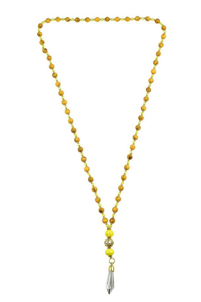 COLLEZIONE ALESSANDRO Lange Kette Marinha, Glasanhänger in Pendelform von COLLEZIONE ALESSANDRO