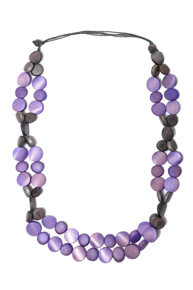 COLLEZIONE ALESSANDRO Lange Kette Mona, mit flachen Holzperlen COLLEZIONE ALESSANDRO Lange Kette Mona, mit flachen Holzperlen von COLLEZIONE ALESSANDRO