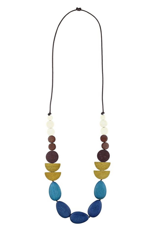 COLLEZIONE ALESSANDRO Lange Kette Pauline, verschiedene Holzperlen von COLLEZIONE ALESSANDRO