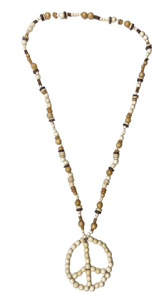 COLLEZIONE ALESSANDRO Lange Kette Peace, aus Holzperlen gefädelt von COLLEZIONE ALESSANDRO