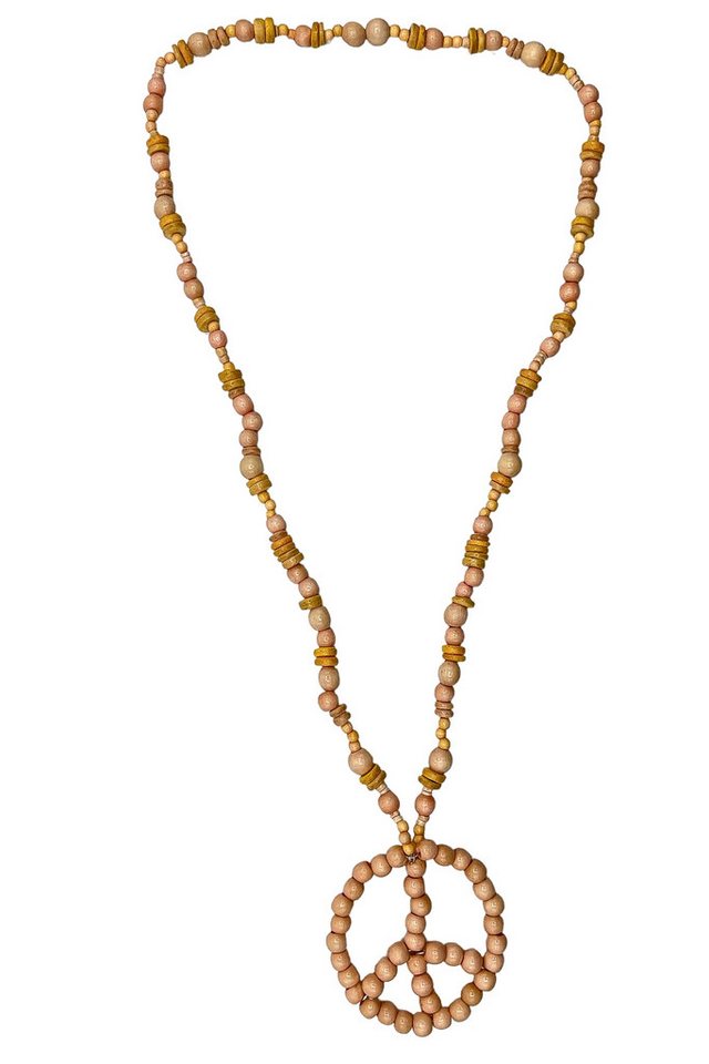 COLLEZIONE ALESSANDRO Lange Kette Peace, aus Holzperlen gefädelt von COLLEZIONE ALESSANDRO