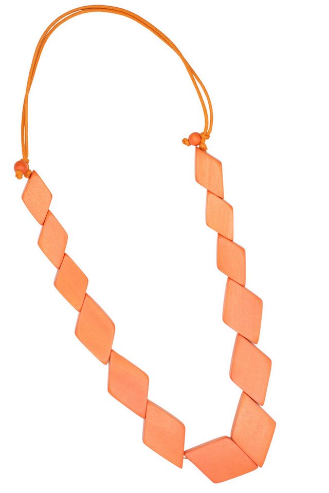 COLLEZIONE ALESSANDRO Lange Kette Raute, aus Holzperlen in Rautenform COLLEZIONE ALESSANDRO Lange Kette Raute, aus Holzperlen in Rautenform von COLLEZIONE ALESSANDRO