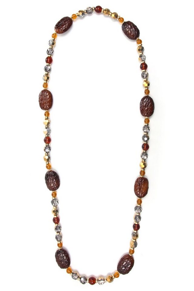 COLLEZIONE ALESSANDRO Lange Kette Ricarda, mit Glassteinen von COLLEZIONE ALESSANDRO