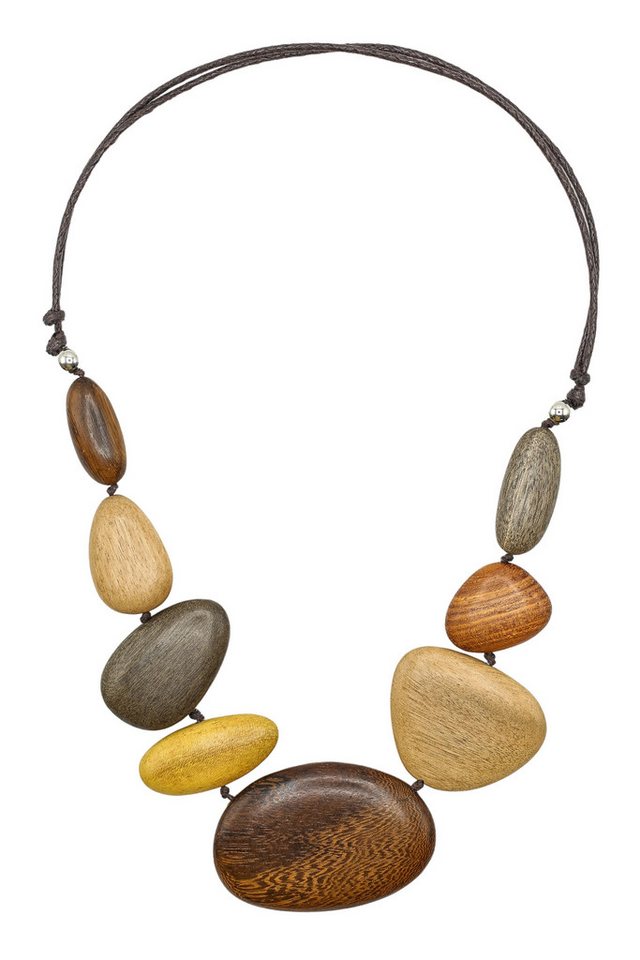 COLLEZIONE ALESSANDRO Lange Kette Wood, aus Holzperlen in verschiedenen Farben und Formen von COLLEZIONE ALESSANDRO