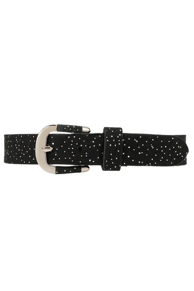 COLLEZIONE ALESSANDRO Ledergürtel Glitter Line aus echtem Leder, mit leichter Glitzernote von COLLEZIONE ALESSANDRO