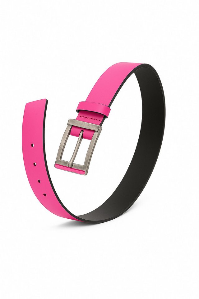 COLLEZIONE ALESSANDRO Ledergürtel Neon aus echtem Leder, Made in Italy, Neon von COLLEZIONE ALESSANDRO