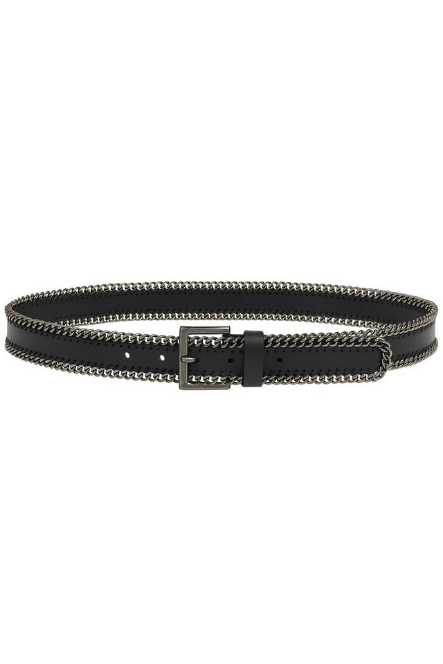 COLLEZIONE ALESSANDRO Ledergürtel Ozzy aus echtem Leder mit Metallkette von COLLEZIONE ALESSANDRO