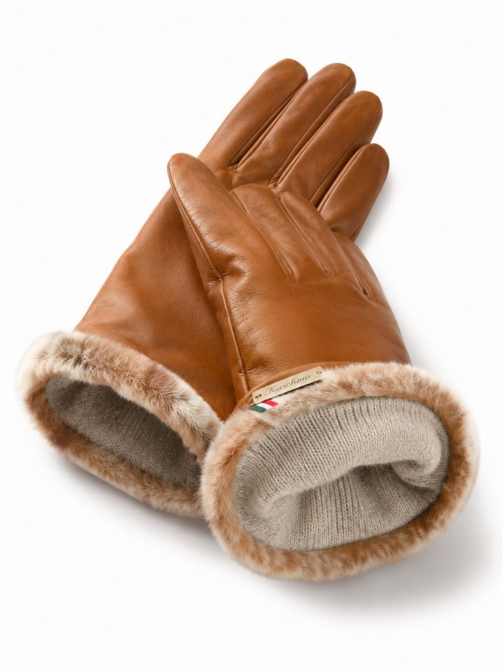 COLLEZIONE ALESSANDRO Lederhandschuhe Kaschmir von COLLEZIONE ALESSANDRO