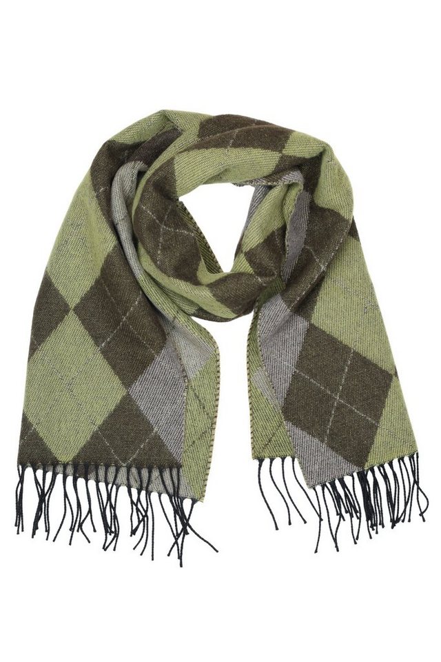 COLLEZIONE ALESSANDRO Wollschal Argyle, (1-St), mit Karomuster, warm und weich von COLLEZIONE ALESSANDRO