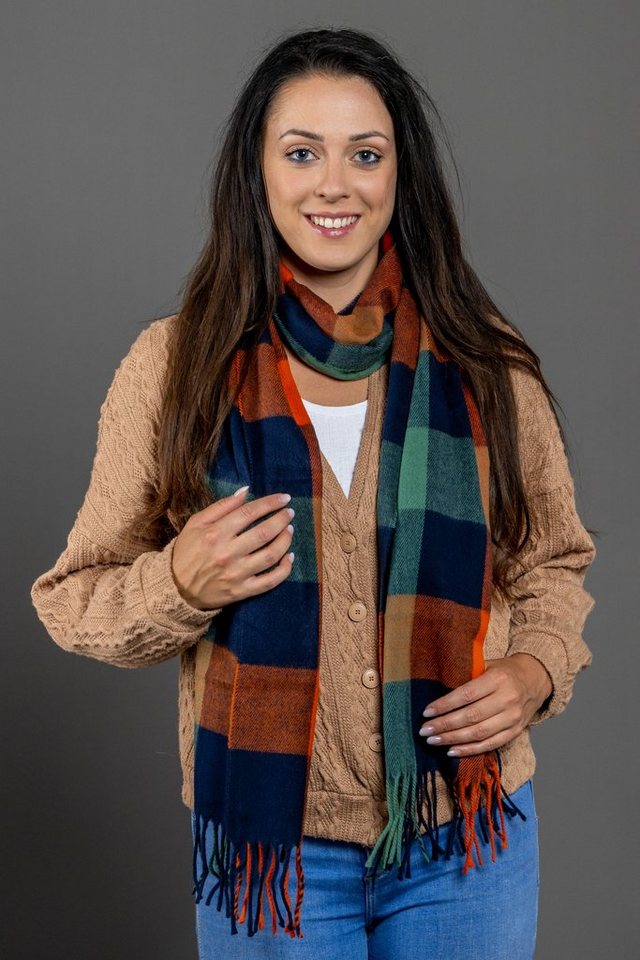 COLLEZIONE ALESSANDRO Modeschal Chadia, (1-St), in leuchtenden Winterfarben von COLLEZIONE ALESSANDRO