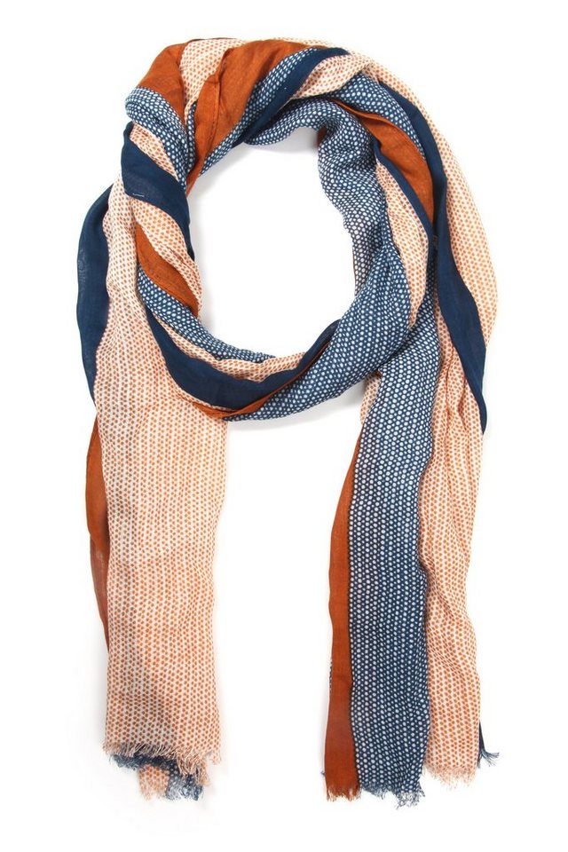 COLLEZIONE ALESSANDRO Modeschal Fenja, (1-St), im Streifendesign mit kleinen Punkten von COLLEZIONE ALESSANDRO
