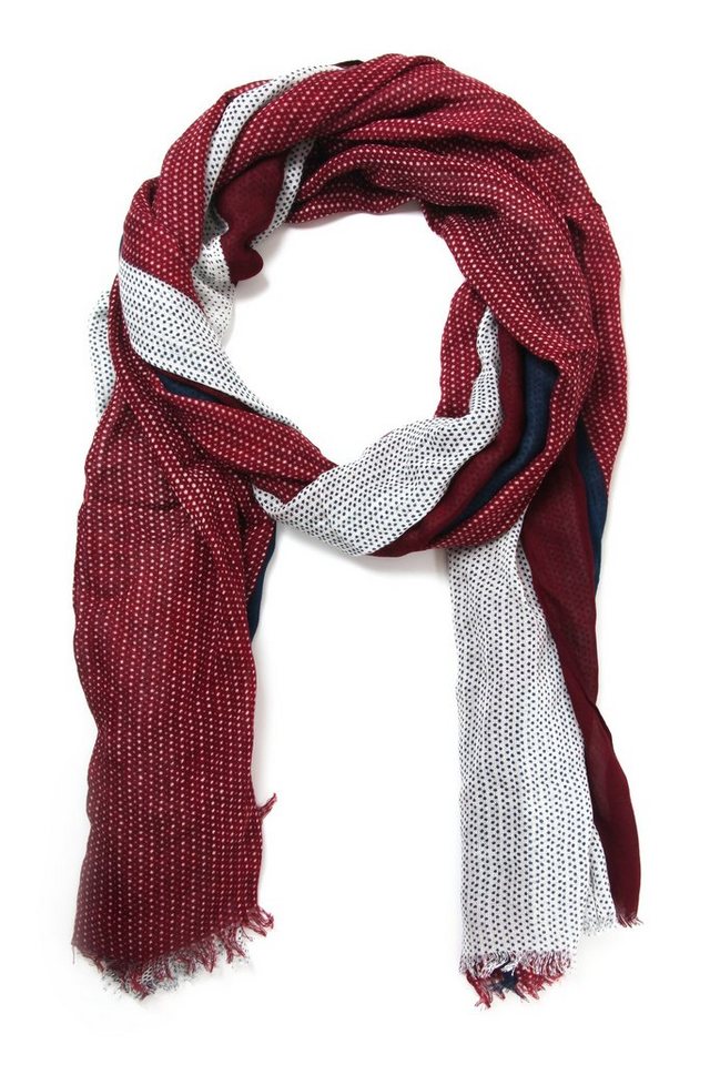 COLLEZIONE ALESSANDRO Modeschal Fenja, (1-St), im Streifendesign mit kleinen Punkten von COLLEZIONE ALESSANDRO