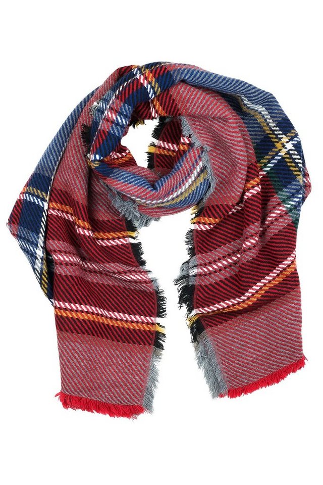 COLLEZIONE ALESSANDRO Wollschal Karo, (1-St), gestreift, Made in Italy von COLLEZIONE ALESSANDRO