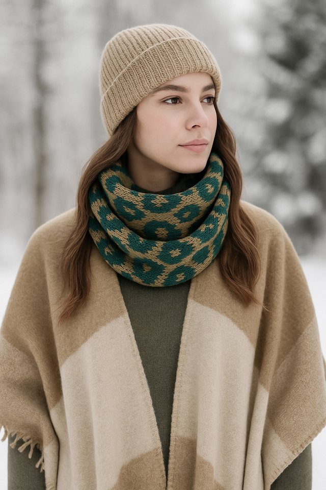 COLLEZIONE ALESSANDRO Modeschal Leo Loop, (1-St), Loop mit Leoprint von COLLEZIONE ALESSANDRO