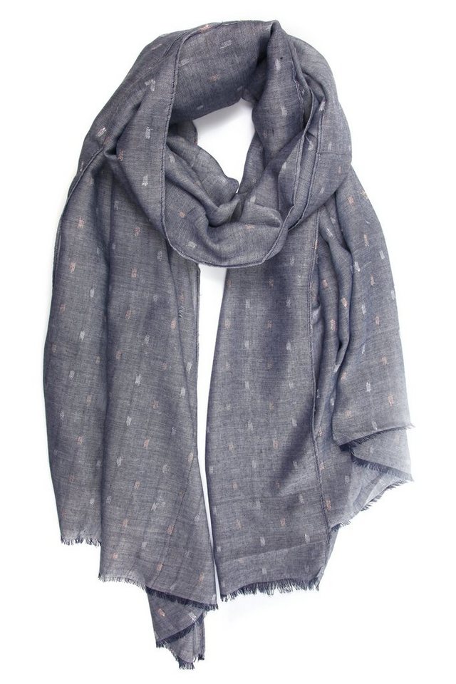 COLLEZIONE ALESSANDRO Modeschal Pauahi, (1-St), mit glitzerndem Garn bestickt von COLLEZIONE ALESSANDRO
