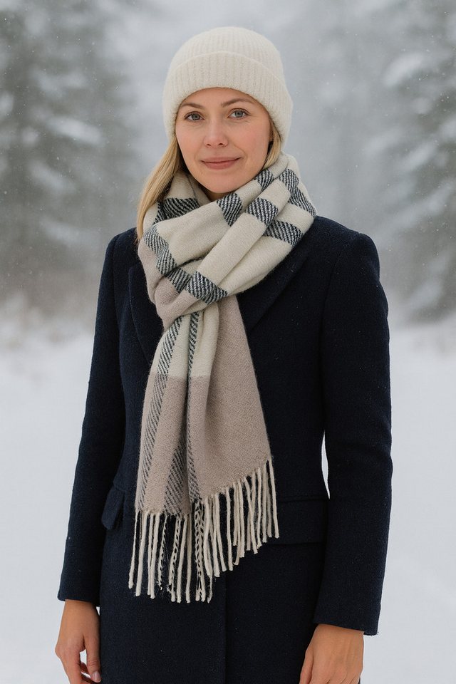 COLLEZIONE ALESSANDRO Modeschal SuperSofty, (1-St), mit Karomuster, elegant und warm von COLLEZIONE ALESSANDRO