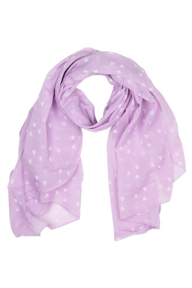 COLLEZIONE ALESSANDRO Modeschal Sweetheart, (1-St), mit Allover Mini Herzen, Made in Italy von COLLEZIONE ALESSANDRO