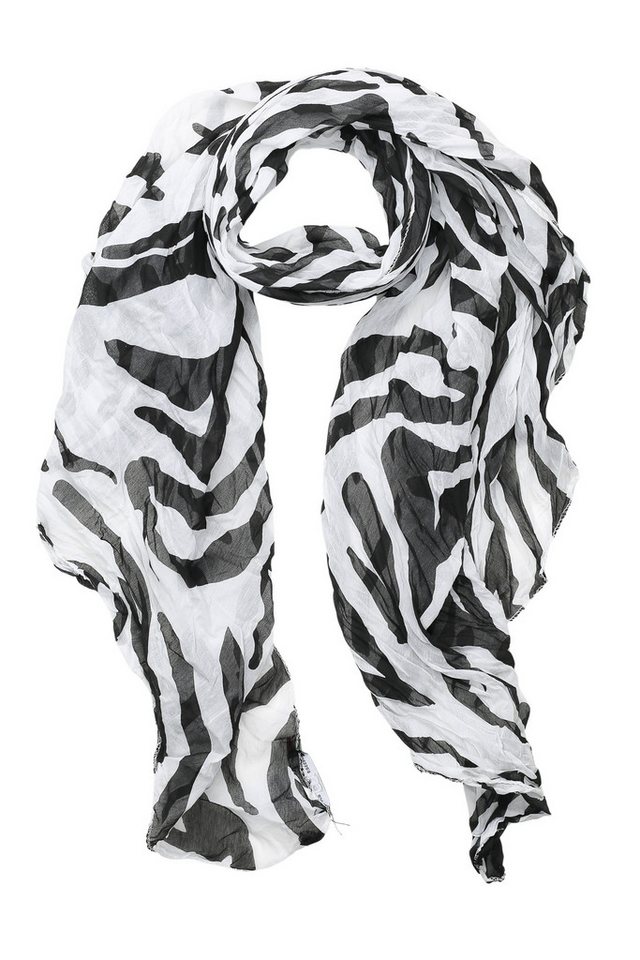 COLLEZIONE ALESSANDRO Modeschal Zebra, (1-St), mit Zebra-Muster, Made in Italy von COLLEZIONE ALESSANDRO