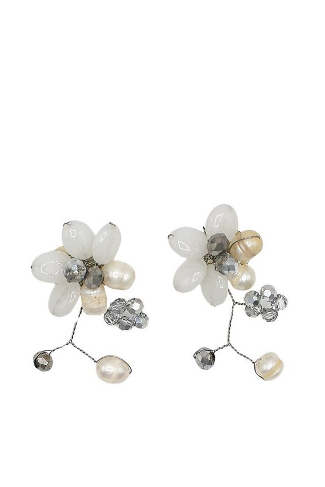 COLLEZIONE ALESSANDRO Paar Creolen Blume von COLLEZIONE ALESSANDRO