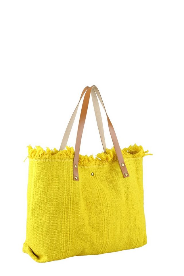 COLLEZIONE ALESSANDRO Schultertasche Beach, mit echt Leder Henkeln von COLLEZIONE ALESSANDRO