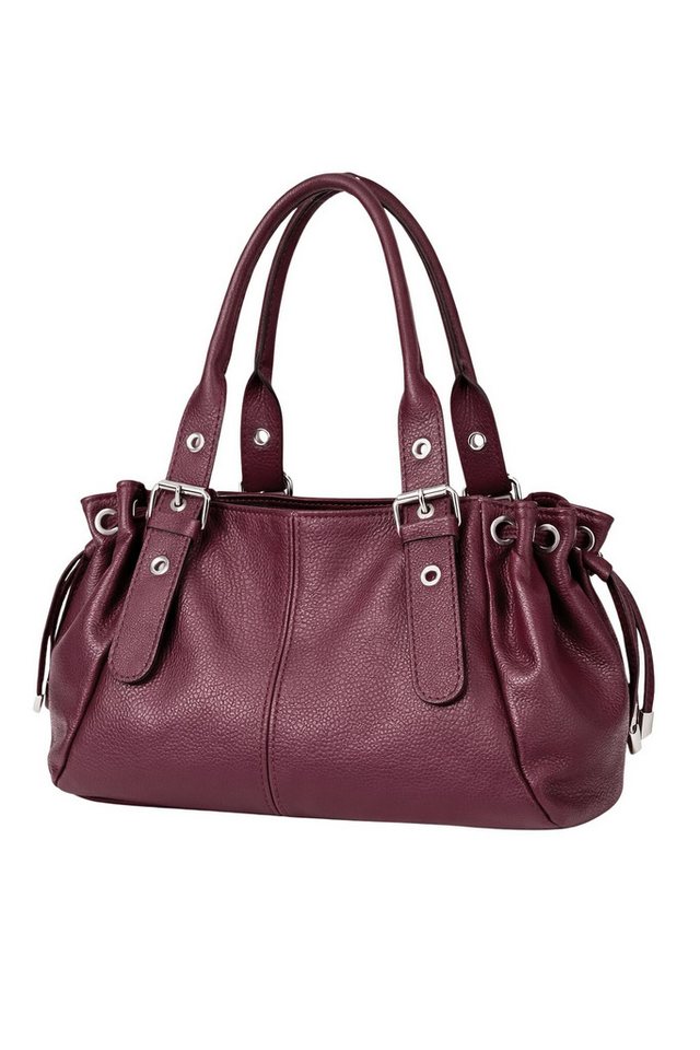 COLLEZIONE ALESSANDRO Schultertasche Bergamo, aus echtem Leder, Made in Italy von COLLEZIONE ALESSANDRO