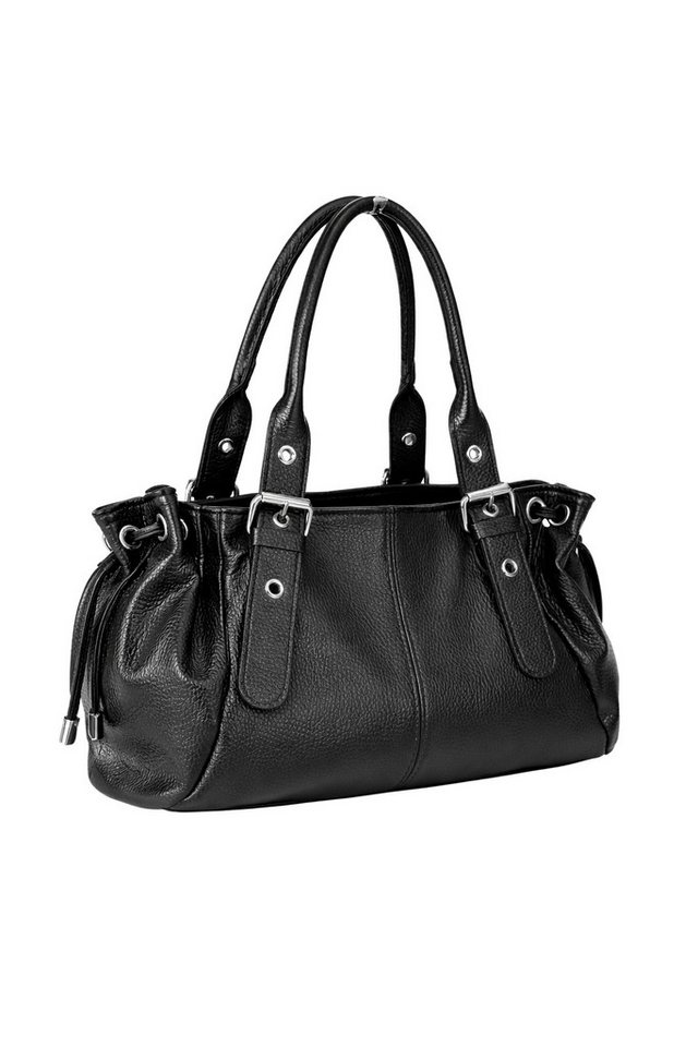 COLLEZIONE ALESSANDRO Schultertasche Bergamo, aus echtem Leder, Made in Italy von COLLEZIONE ALESSANDRO