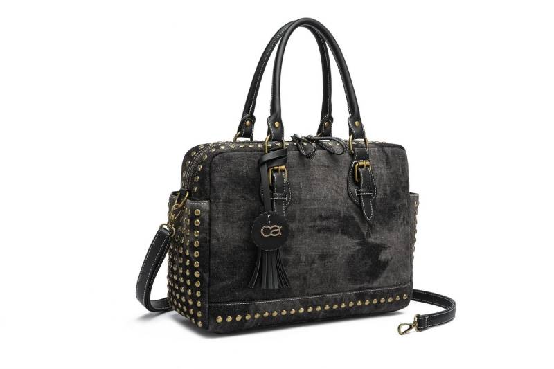 COLLEZIONE ALESSANDRO Schultertasche Denim, aus griffigem Jeansstoff mit Nieten von COLLEZIONE ALESSANDRO