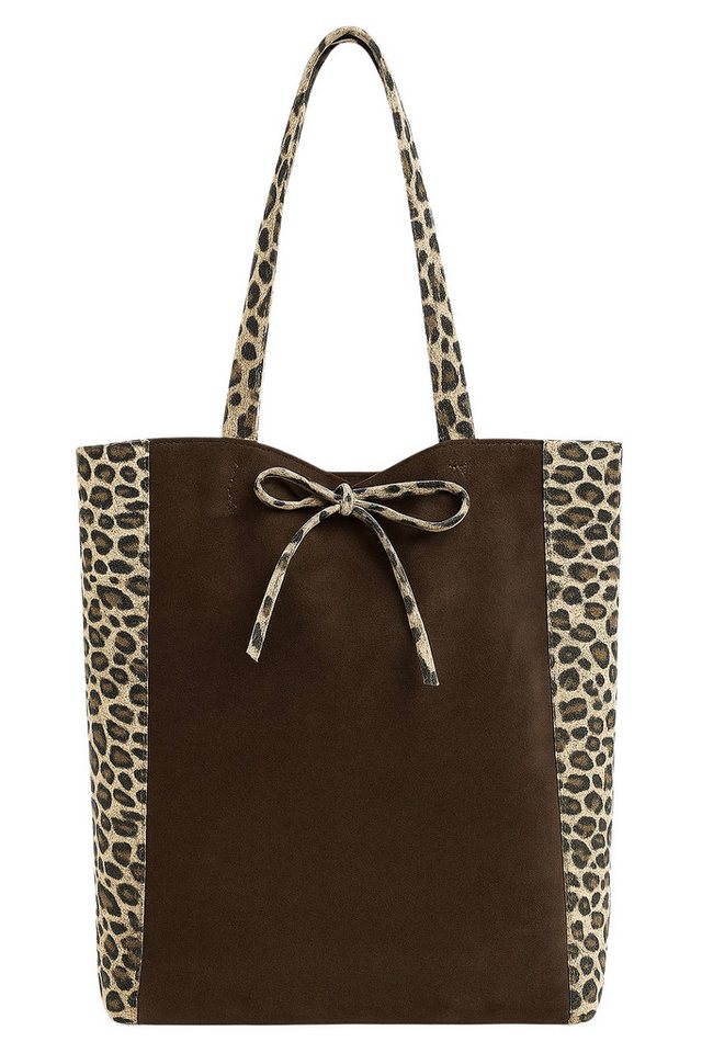 COLLEZIONE ALESSANDRO Schultertasche Leo Wonder, aus echtem Leder mit Leo Druck von COLLEZIONE ALESSANDRO