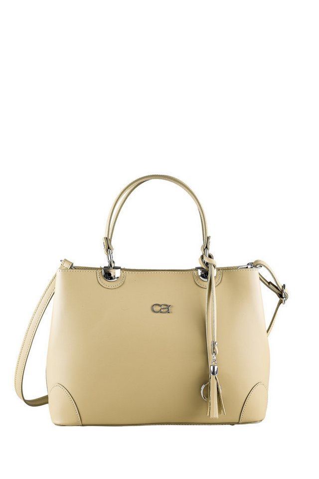 COLLEZIONE ALESSANDRO Schultertasche Mademoiselle, hochwertiges Rindsleder mit Quaste und Anhänger von COLLEZIONE ALESSANDRO