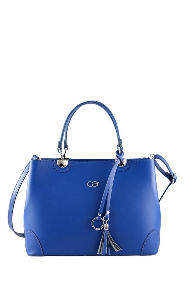 COLLEZIONE ALESSANDRO Schultertasche Mademoiselle, hochwertiges Rindsleder mit Quaste und Anhänger von COLLEZIONE ALESSANDRO